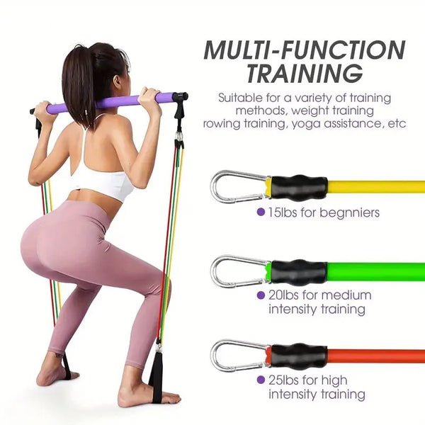 Pilates Bar Kit with Resistance Bands